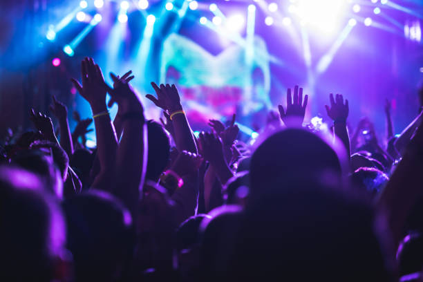 Audience enjoying a concert on a music festival